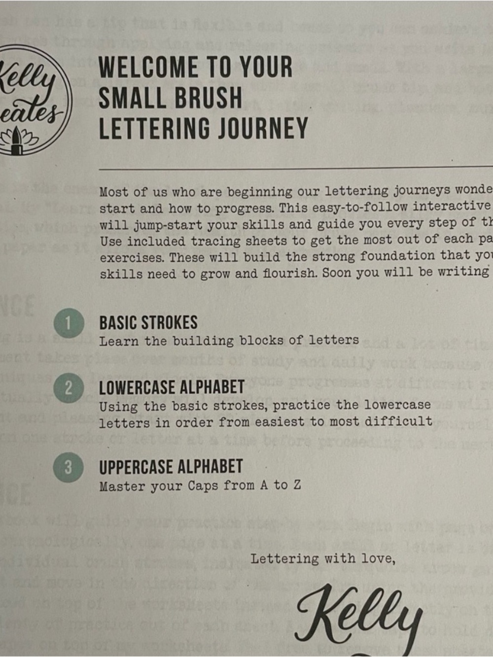 Kelly Creates Learn Brush Lettering Kit - Picture 2 of 3